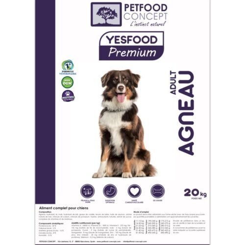 YESFOOD PREMIUM AGNEAU 29/16 20kg