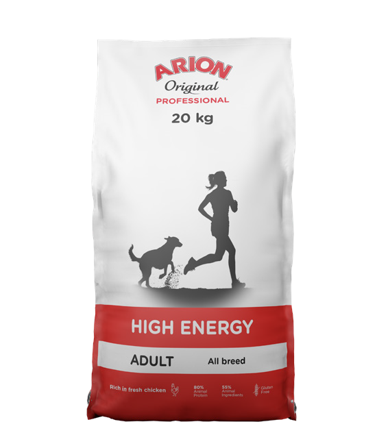 Packshot_Arion Professional_6168_HIGH ENERGY Chicken All Breeds 20kg Arion Original – ADULT ENERGY